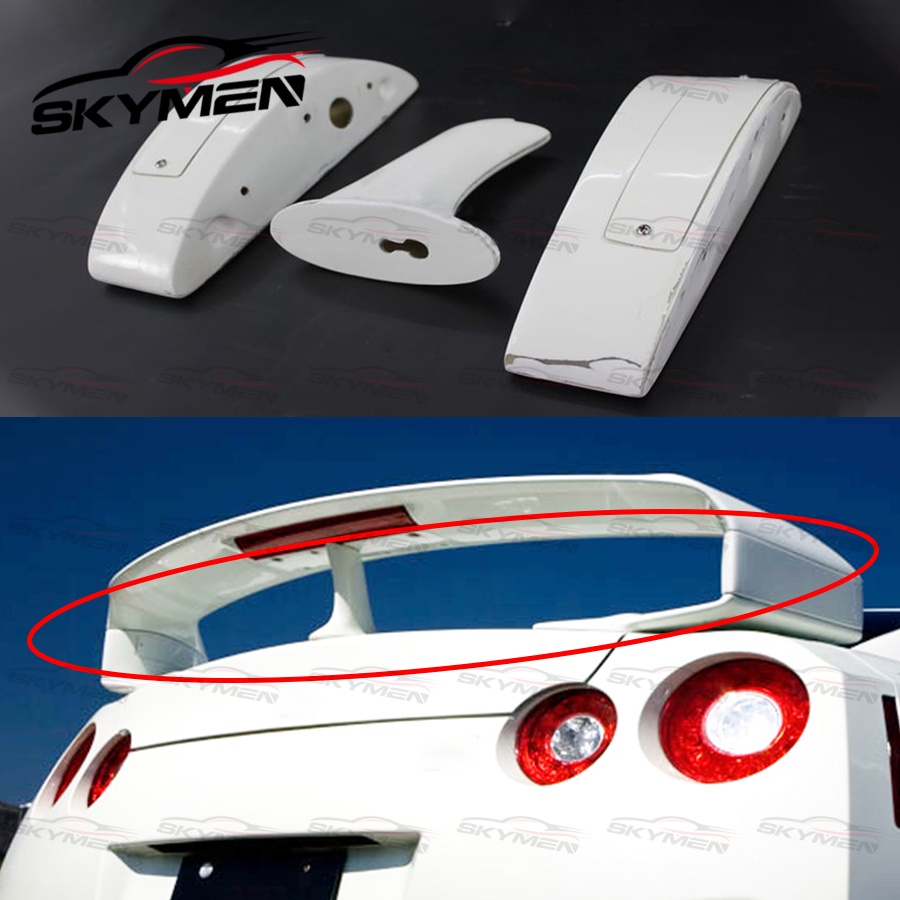 ⋛For R35 GTR Spoiler Base Lifter Block Tuning Body Kit Carbon Fiber ...