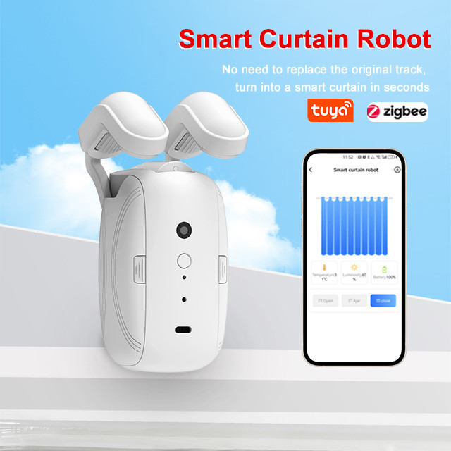 Tuya WIFI BLE Wireless Smart Curtain Opener Driver Wireless Voice