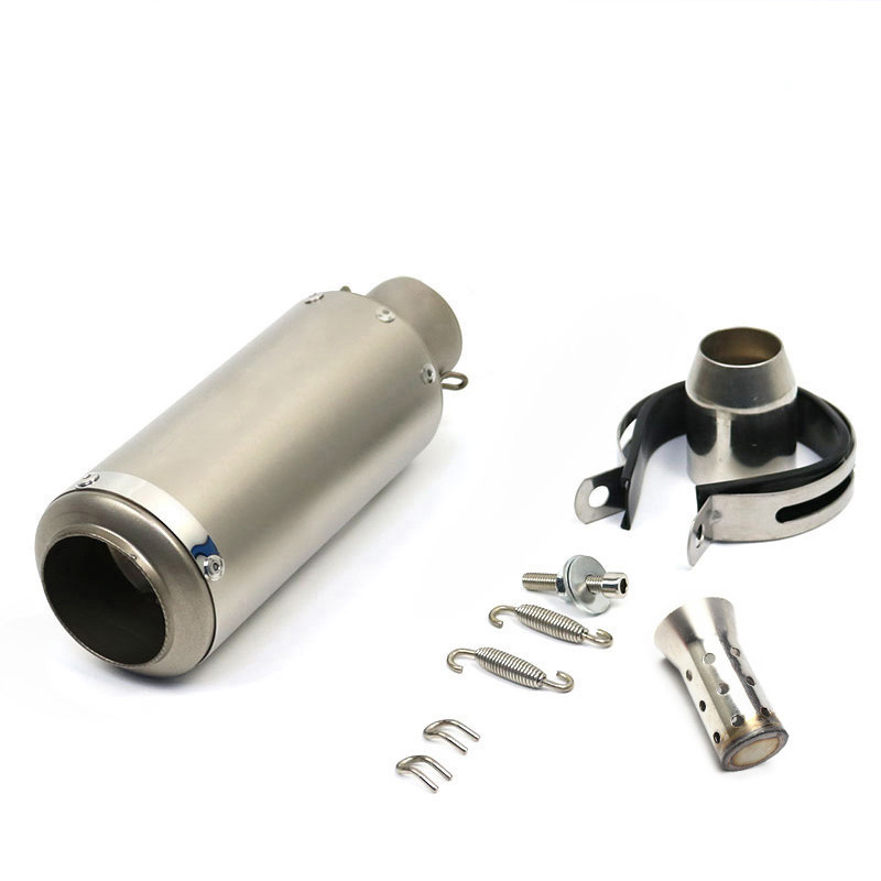51mmMotorcycle Exhaust Muffler Stainless Steel Carbon Fiber Modified ...