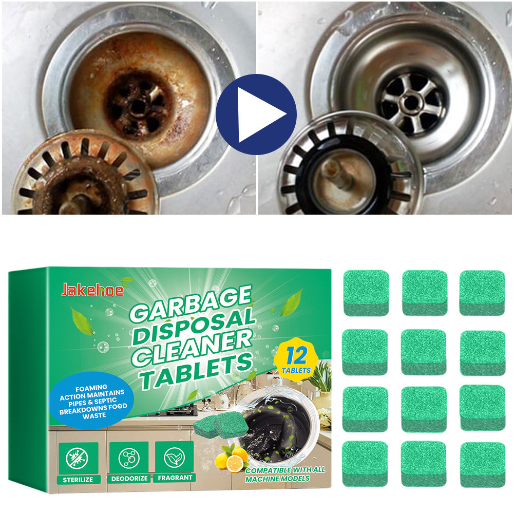 12pcs Garbage Disposal Cleaner Deodorizer Tablets Deep Cleaning Sink ...
