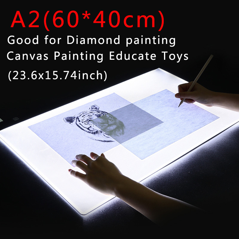 ~(60x40cm)A2 Diamond Painting LED Light Pad Kit,LED Artcraft Tracing ...