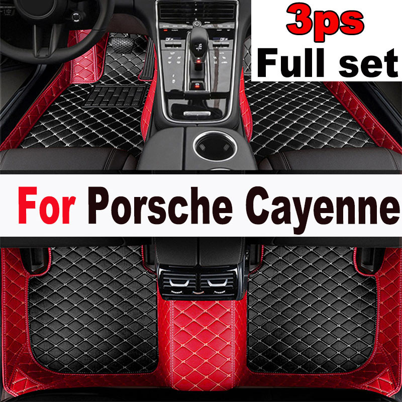 ☾Leather Car Floor Mats For Porsche Cayenne 9Y0 9Y3 2018~2022 5 Door ...