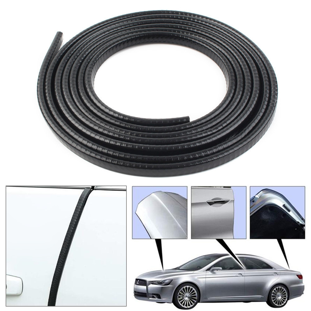 13Ft Black Universal Car Rubber Seal Trim Molding Strip Auto Door Edge ...