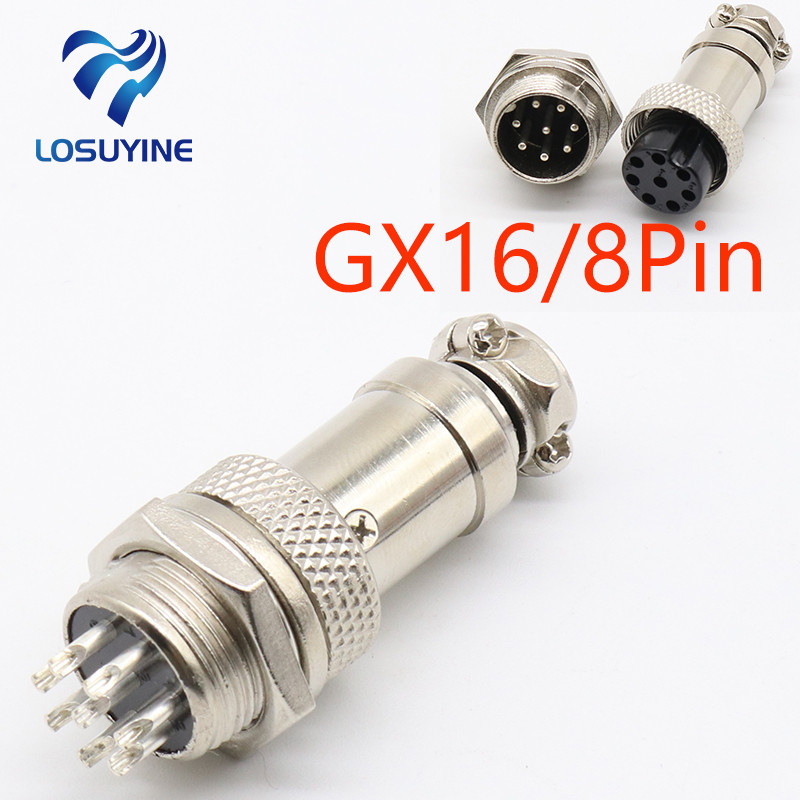 Set Gx Pin Male Female Diameter Mm Wire Panel Connector L Gx Circular Connector Av