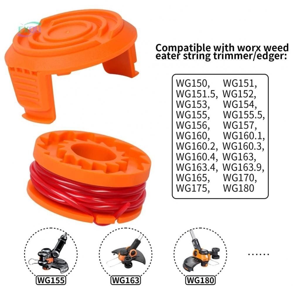 Trimmer Spool Line For Worx WG154 WG163 WG180 WG175 WG155 WG151 WG160 Trimmers exqu Shopee Philippines