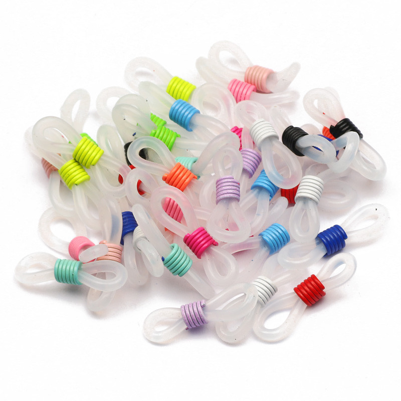 21x5mm 50pcs Ear Hook Eyeglasses Spectacles Chain Glasses Retainer Ends ...
