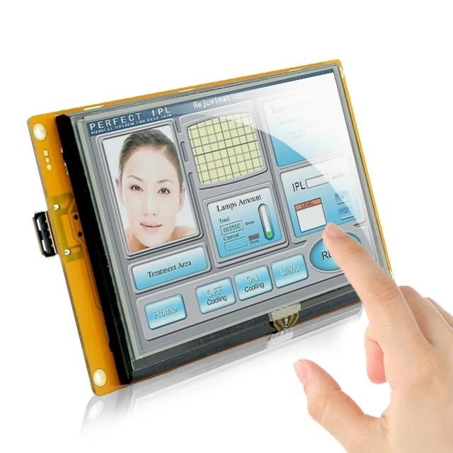 C Series 5 Inch LCD HMI Serial Display Module with Program + Touch ...
