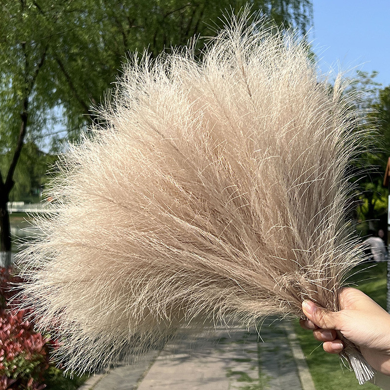 ♣42cm Fluffy Pampas Grass Artificial Reed Fake Flower Bouquet For ...