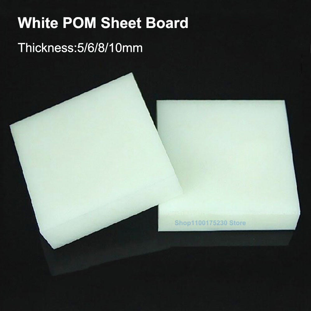 ≈White POM Sheet Board Thickness 5/6/8/10mm Hard Plastic ...