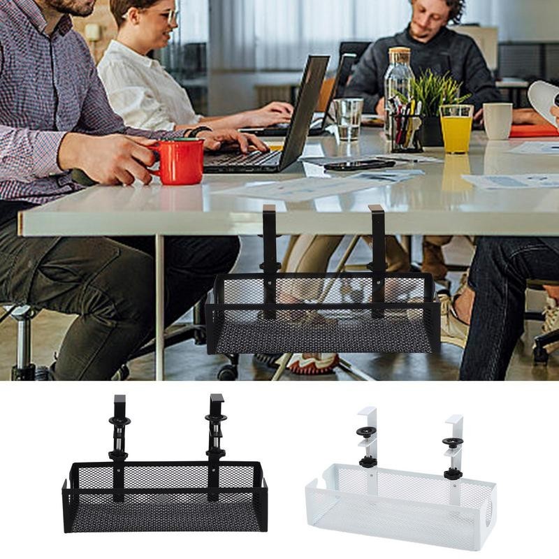 ☼Under desk Cable Management Rack Under Table Storage Rack Under Table ...