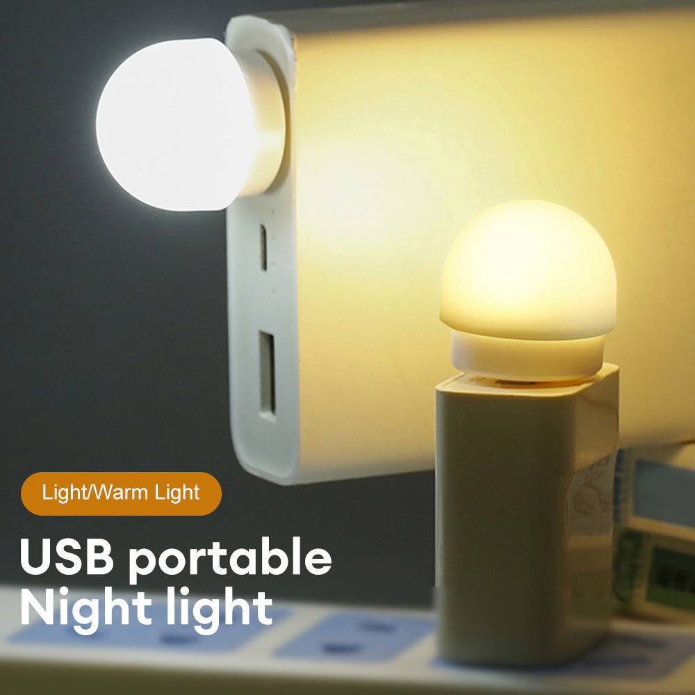 1pc USB Plug Lamp Mini Night Light Computer Mobile Power Charging Small ...