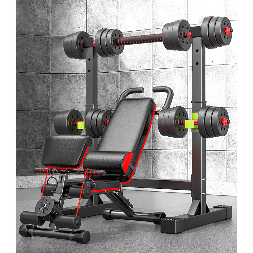 Bench Press Rack Home Fitness Equipment Barbell Suit Squat Rack ...
