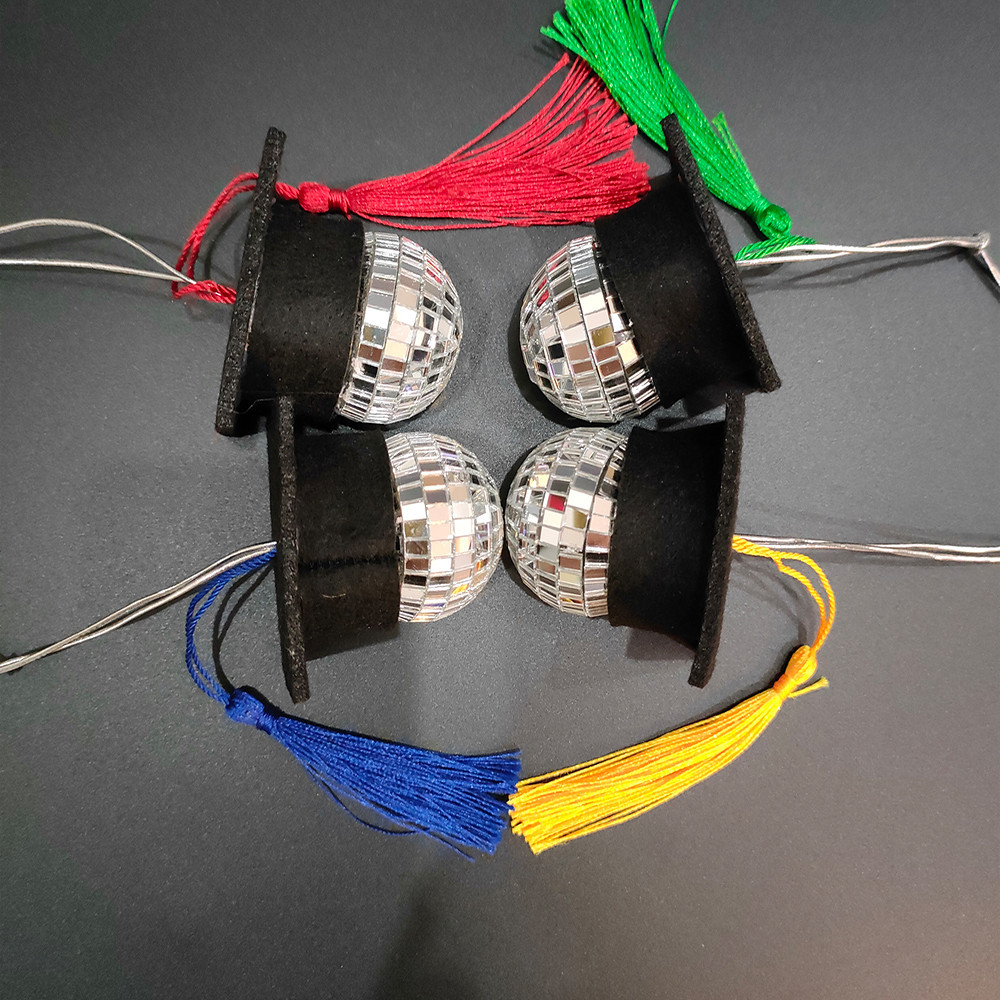Graduation Party Decorations Graduation Mirror Disco Ball Cap ...