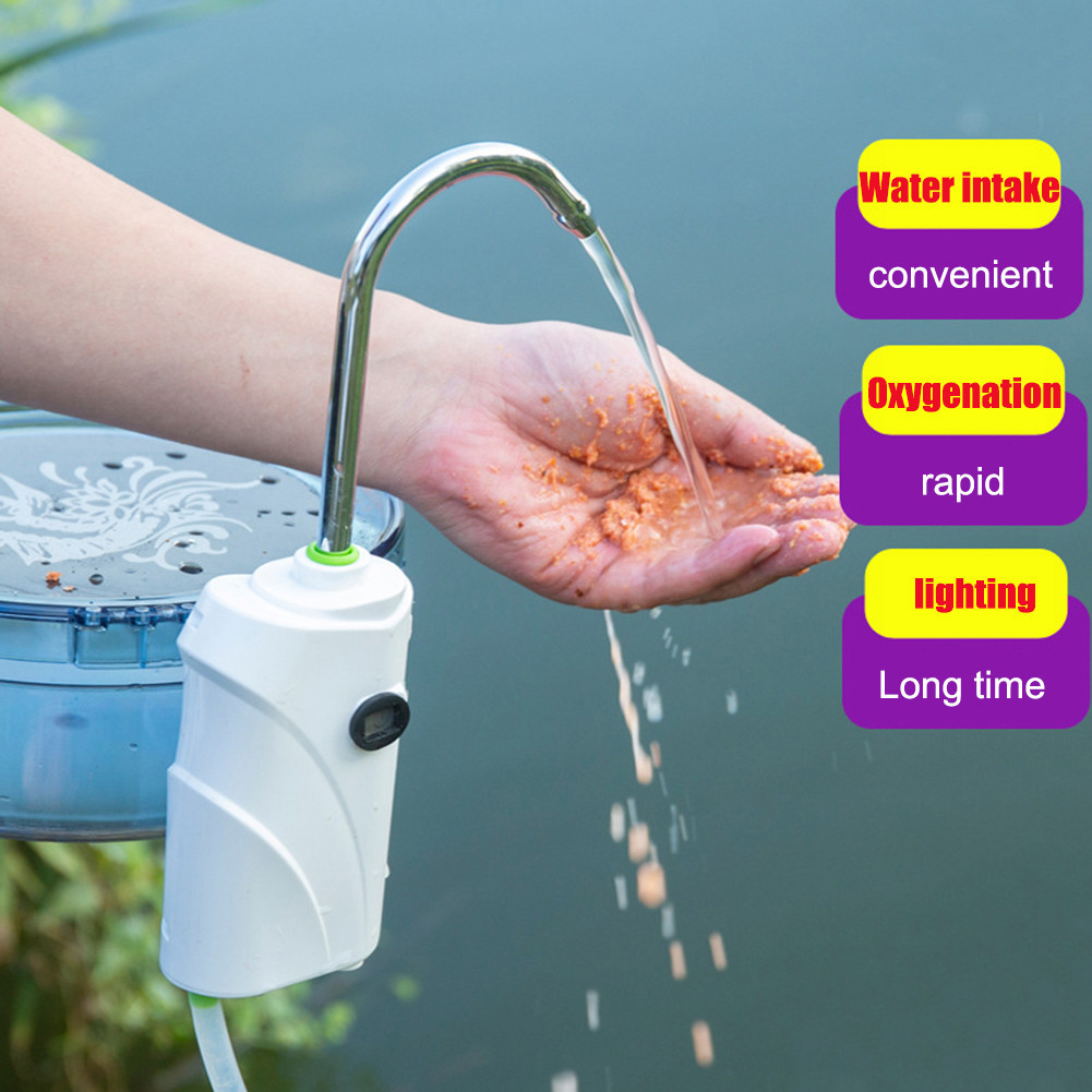 ☞3 in 1 Intelligent Sensor Water Oxygen Pump 2600mAh Portable Smart ...