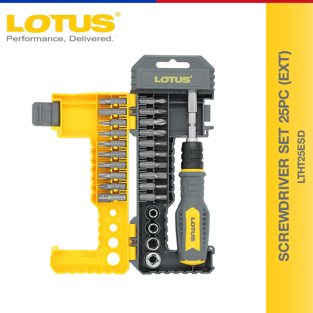 Lotus Screwdriver Set 25PC (EXT) LTHT25ESD Hand Tools & Accessories