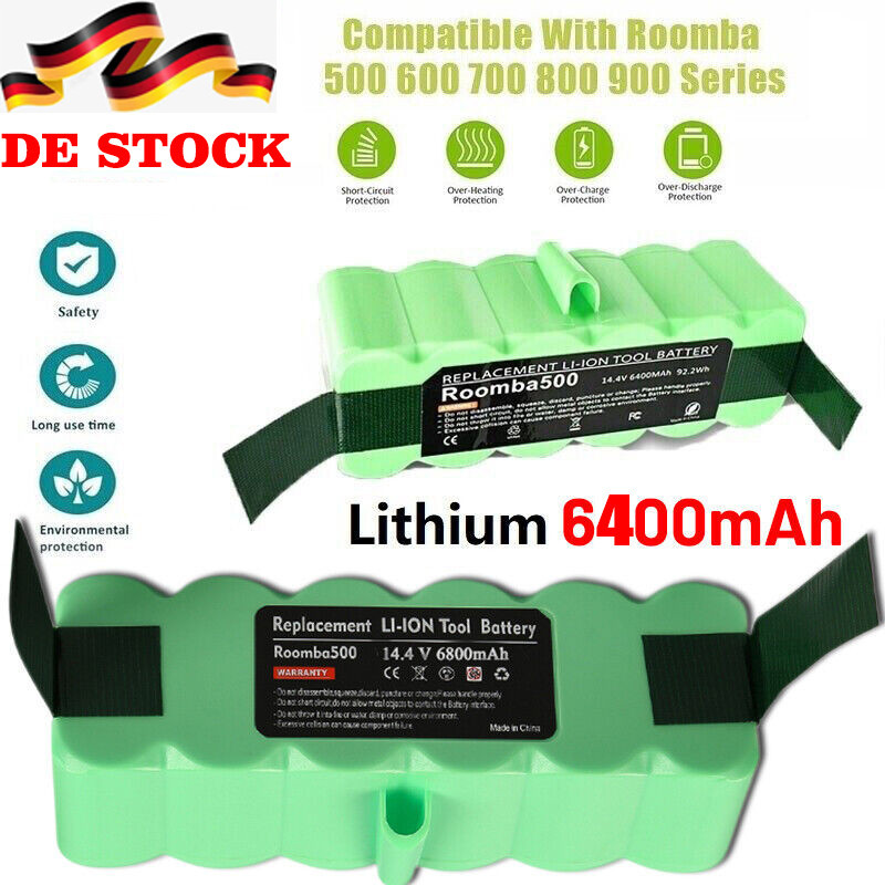 CITYORK 6700mAh Li-ion Replacement Battery for iRobot Roomba 980 981