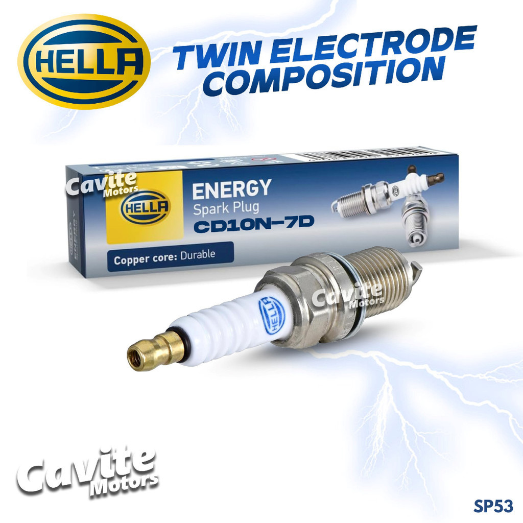honda CLICK 150I HELLA TWIN ELECTRODE COMPOSITION SPARK PLUG ( CD10N-7D ...