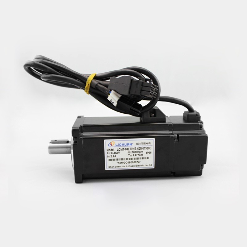 single phase 220V 400w 0.4KW 1.27N.m 3000rpm 60mm AC servo motor drive ...