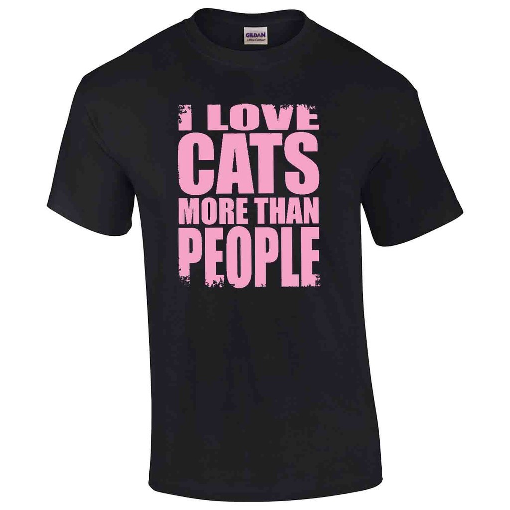iGPrints I Love Cats More Than People Shirt T-Shirt (Black) | Shopee ...