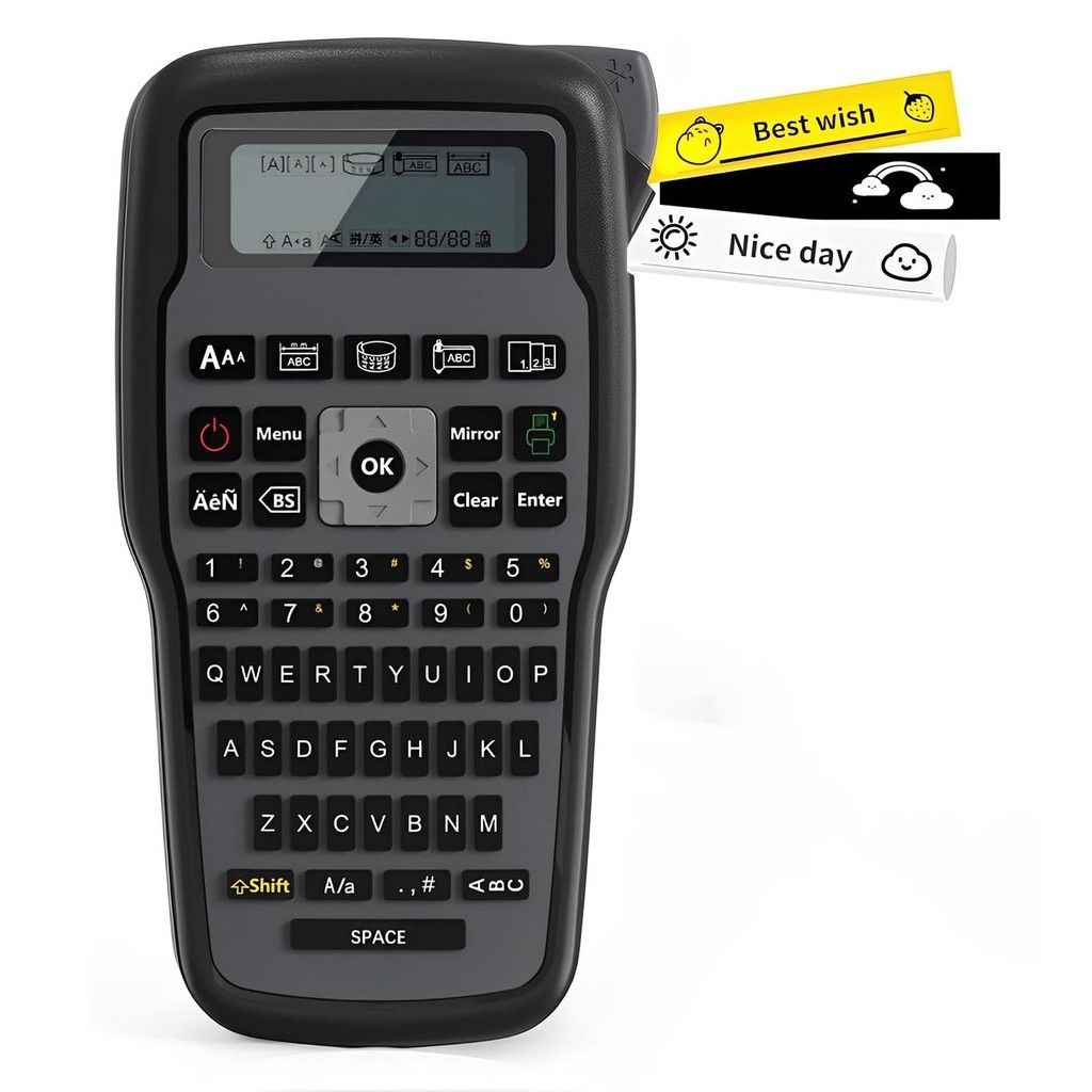 E1000 Pro Industrial Label Maker Handheld Label Machine with QWERTY