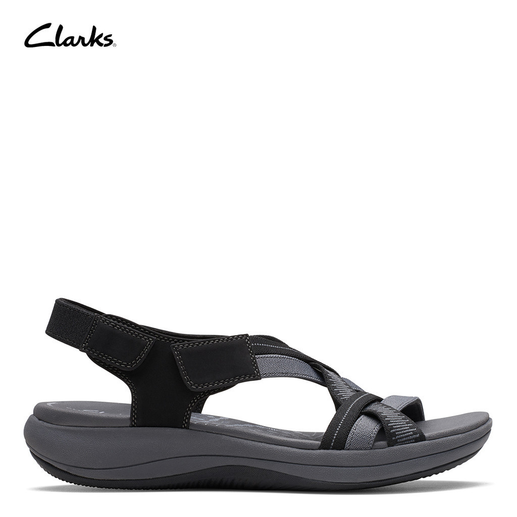 Clarks Women s Mira Ivy Flat Sandals Black Shopee Philippines