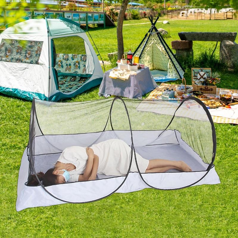 Camping Tent Pop Up Mesh Single Person Tent Portable Mesh Screen Room Canopy Sun Shelter with C Shopee Philippines