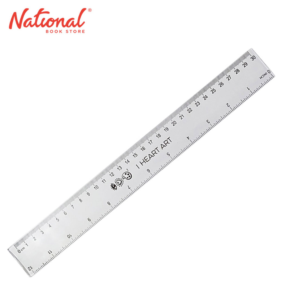 I Heart Art Plastic Ruler Soft Unbreakable Teal Blue 6 Inches 15cm ...