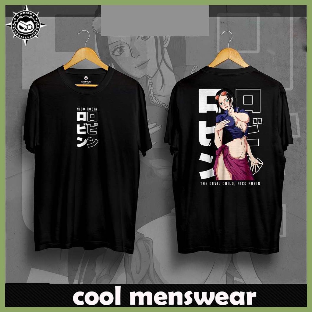 (.Mirage Clothing Anime Shirt One Piece Nico Robin 100 Cotton