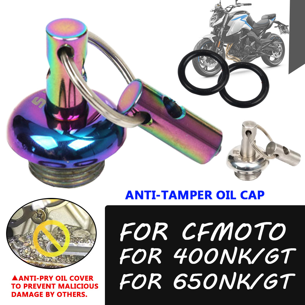 ♚Motorcycle Accessories Anti-Theft Lock Engine Oil Cap Bolt Fuel Filler ...