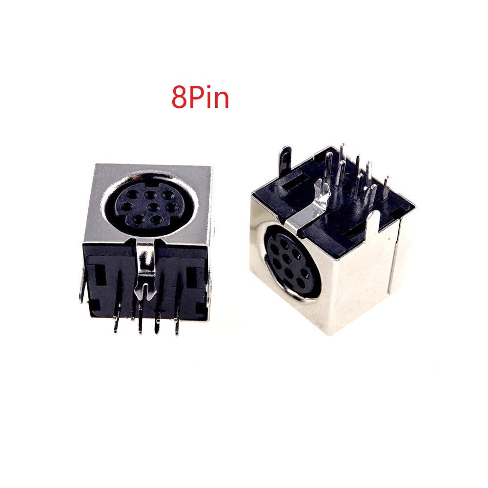 100pcs PCB Mount 8 Pin Female S Jack Video Mini Din Sockets Connector ...