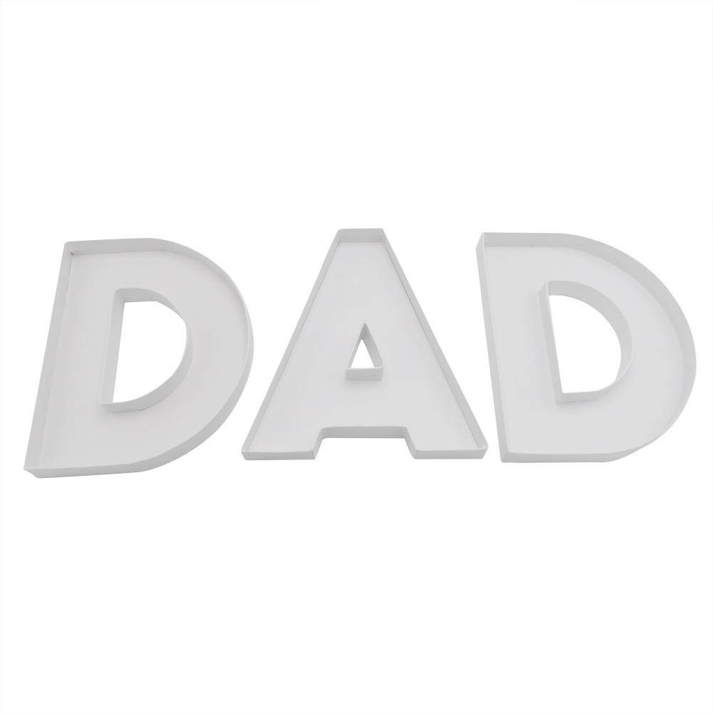 Candy Chocolate Sweet Fillable Dad Alphabet Letter Cardboard Shaped Box ...