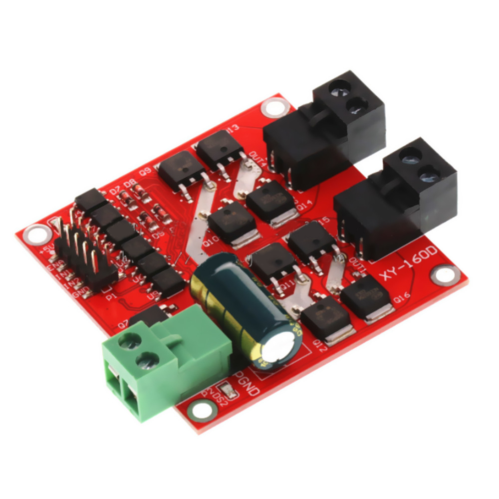 ☹Dual Channel DC Motor Driver Module 160W 7A 12V 24V H-bridge L298 ...