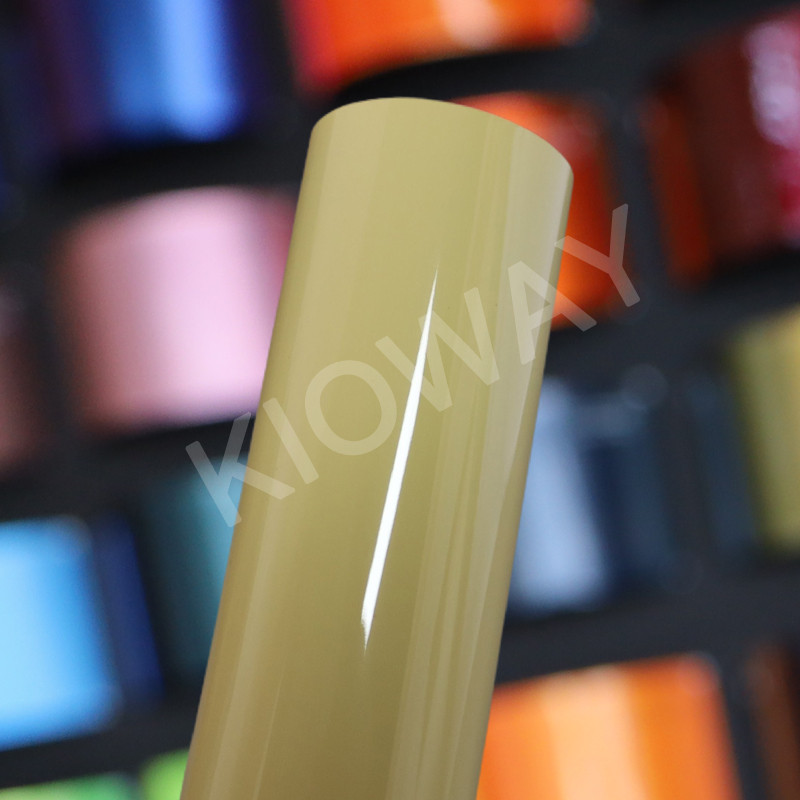☢Highest quality super gloss Sunbath Yellow vinyl wrap film gloss vinyl