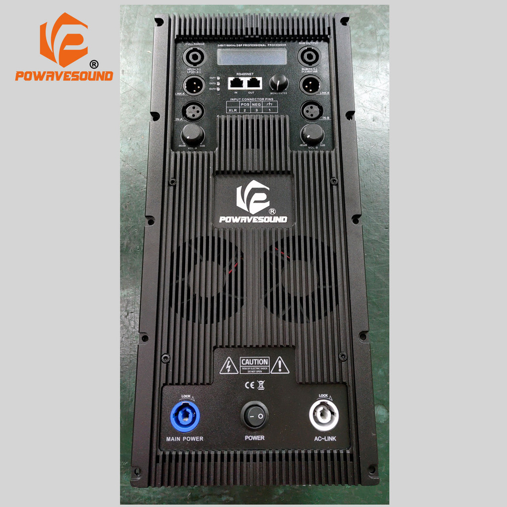 ☆Powavesound 3 way amplifier 2 x 1000W + 3000W line array speaker