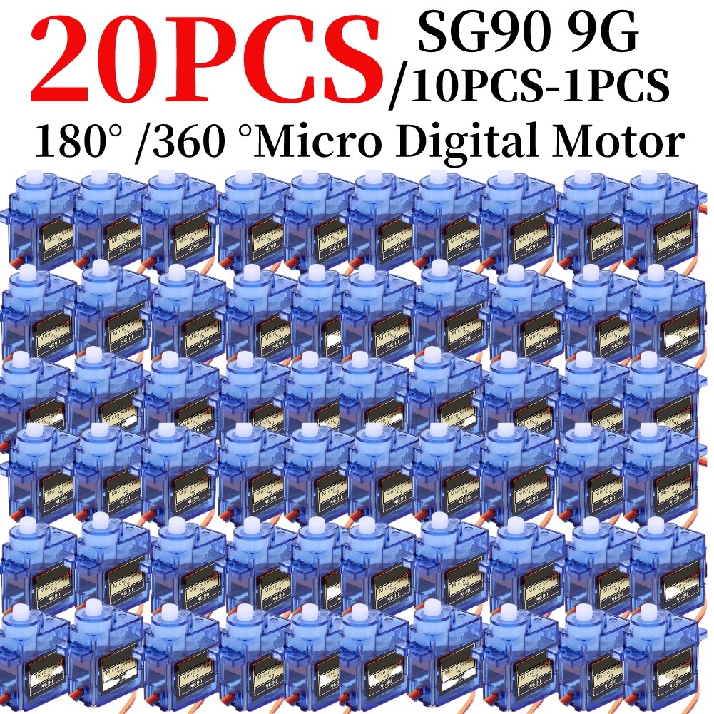 ♟SG90 9G Micro Digital Servo Motor 180/360 Degrees Miniature Servo