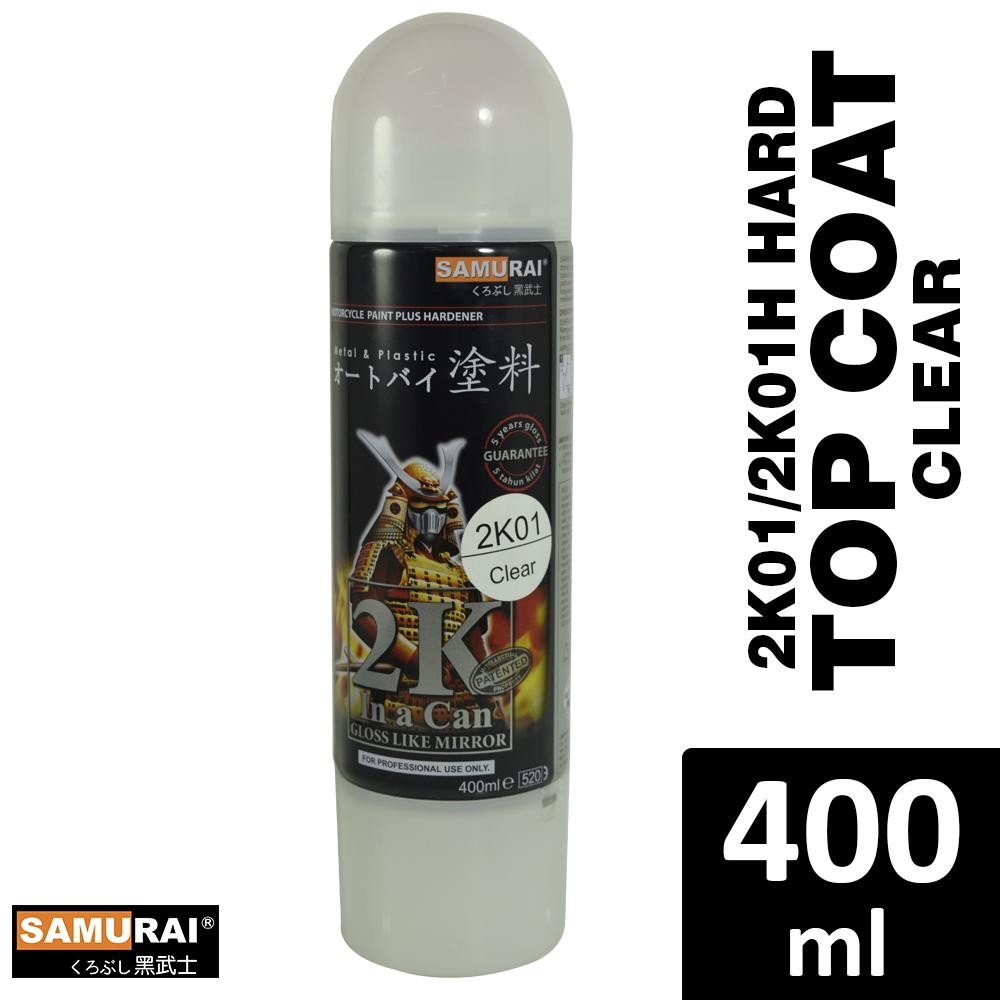 Samurai 2K01 Top Coat Clear (2K Spray Paint 400ml [Made in