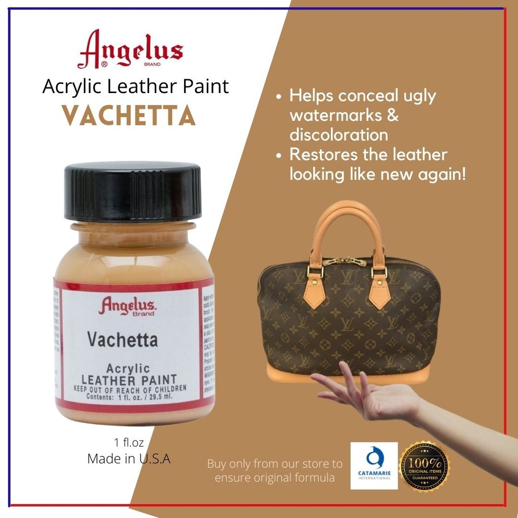 ANGELUS ACRYLIC PAINT VACHETTA CUSTOM PAINT helps conceal ugly water
