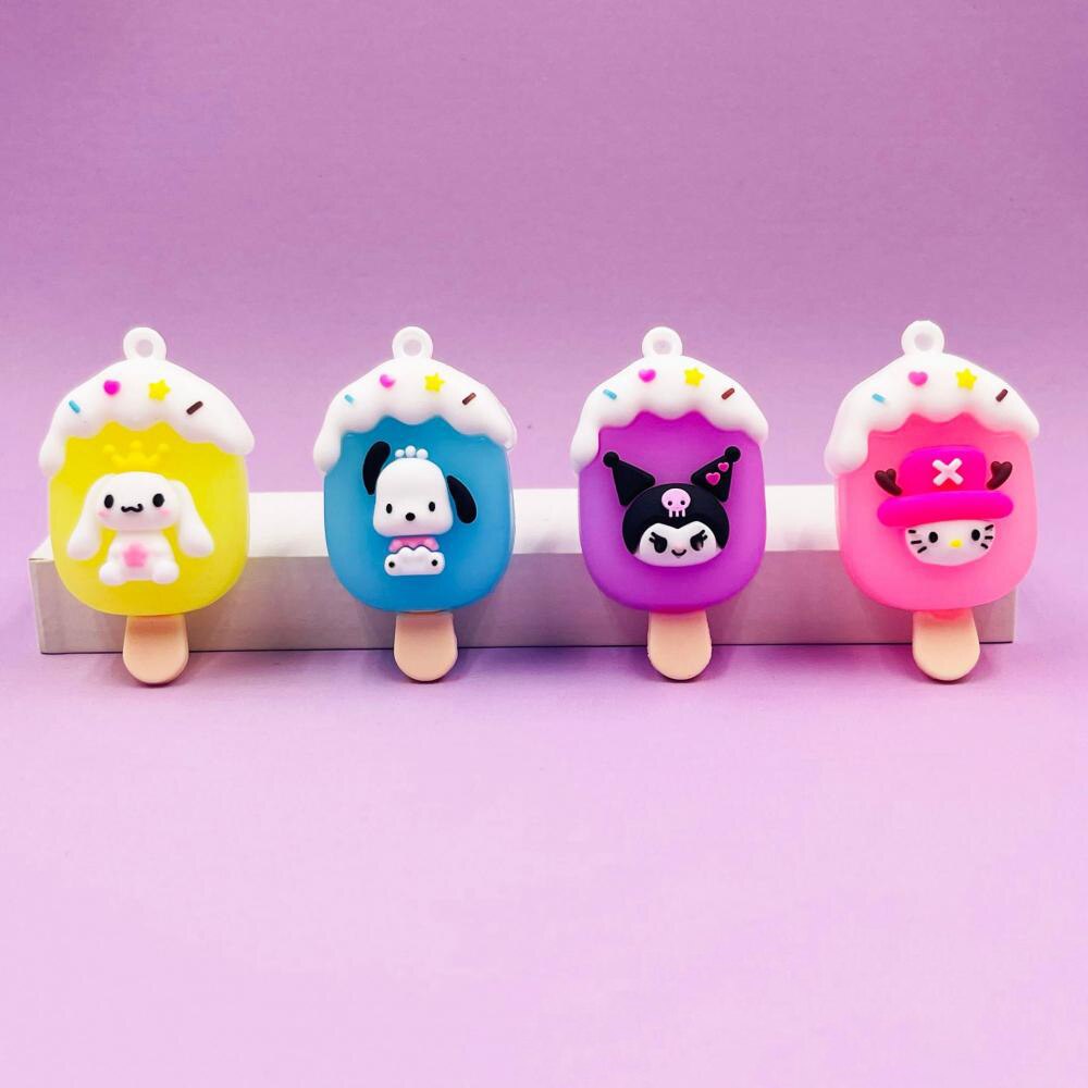 Hello Kitty Sanrio Key Chains 5Cm Figure Cartoon My Melody Cat Kawaii ...