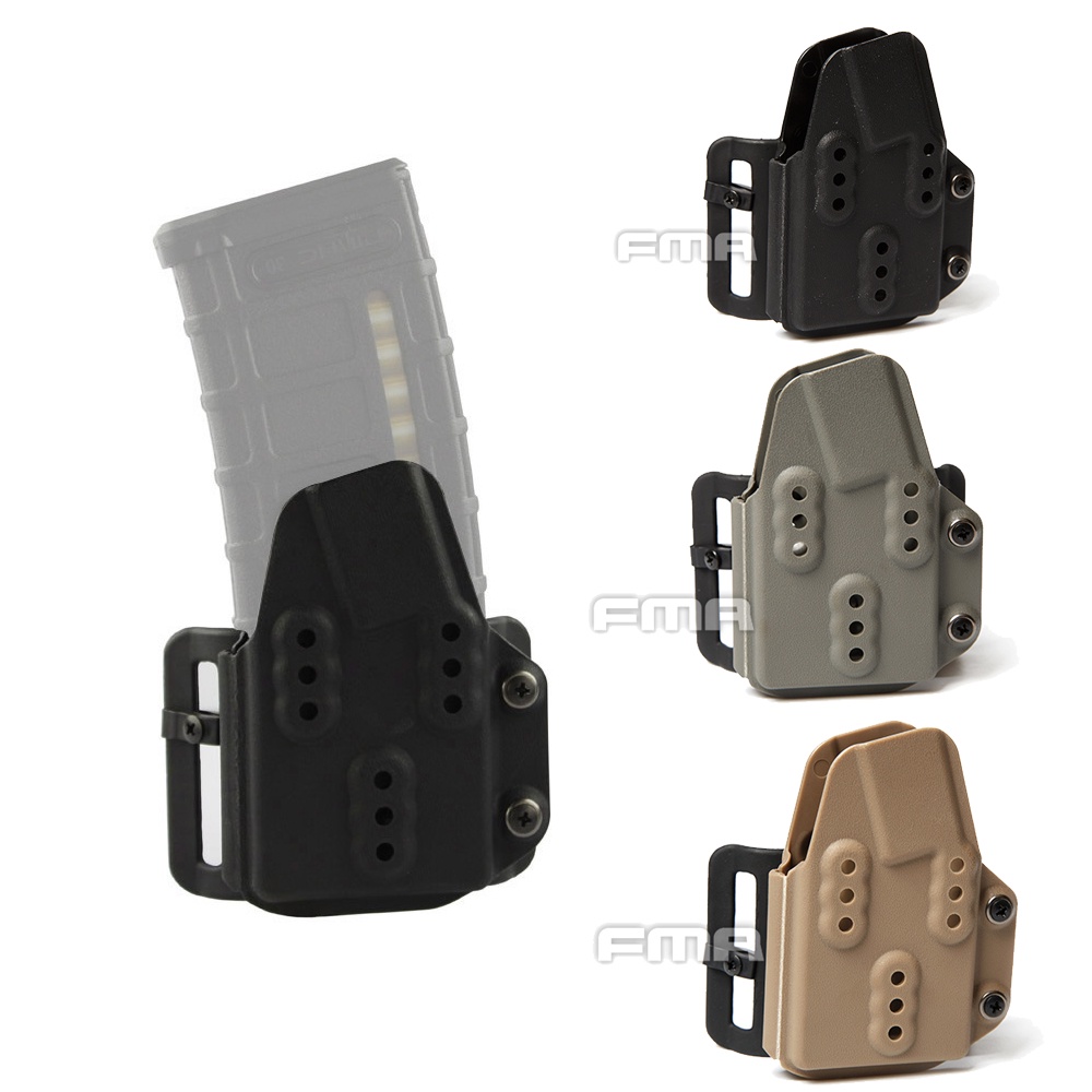 Tactical FMA Kydex AR Mag Carrier 5.56mm Rifle Magazine Pouch For Belt