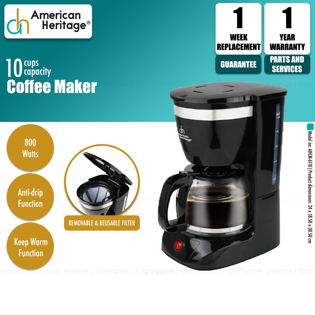 american heritage coffee maker ahcm 6110