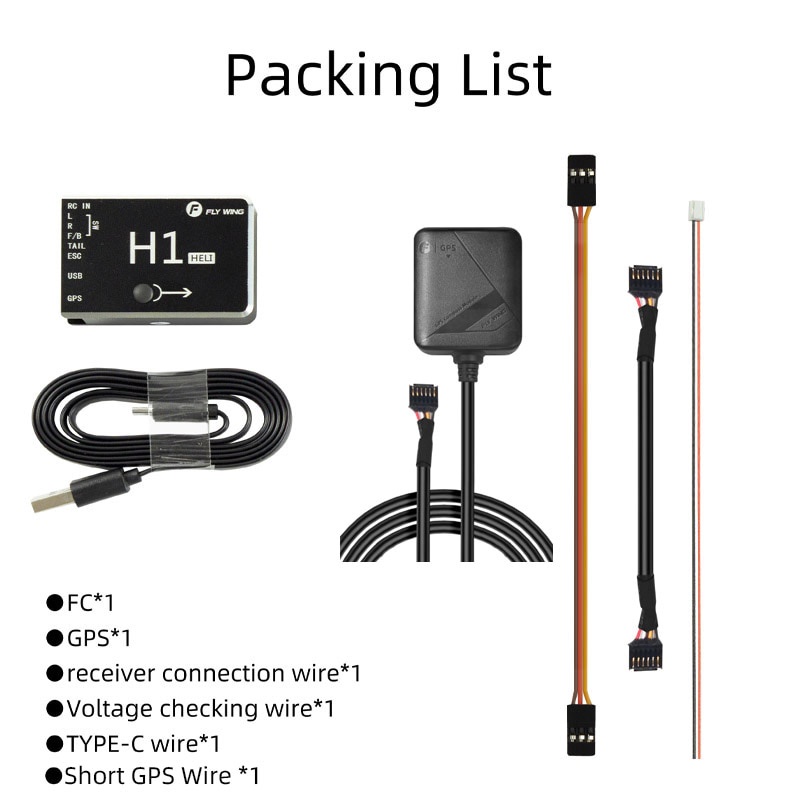 pgj Flywing H1 Heli Autopilot 3D Flight Control RC Helicopter