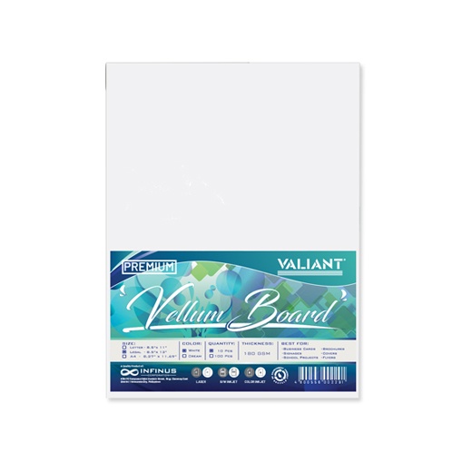 Valiant Premium Vellum Board Paper 180gsm Legal 10s Shopee Philippines