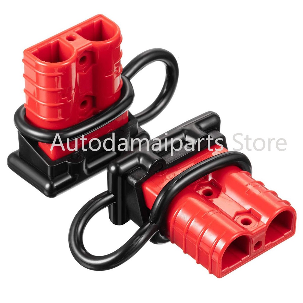 50A600V Red Anderson Plug Kit High Current Quick Connect Plug with Dust ...