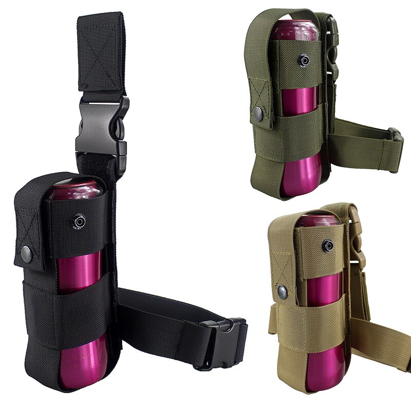 syl Tactical Drop Leg Pepper Spray Holder Fits MK9 Water Bottle Holster Adjustable Thigh Water