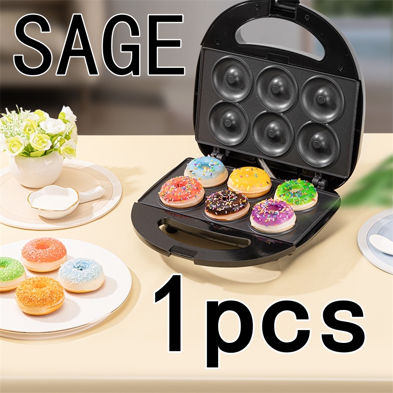 2-Pack Plastic Mini Donut Maker Molds – Manual Doughnut Griddle For Homemade Donuts, Muffins & Pancakes