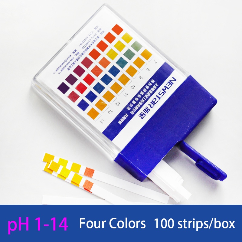 PRJU 100 Strips/box Four Colors pH Test Paper Universal 114 Laboratory Test Paper Shopee