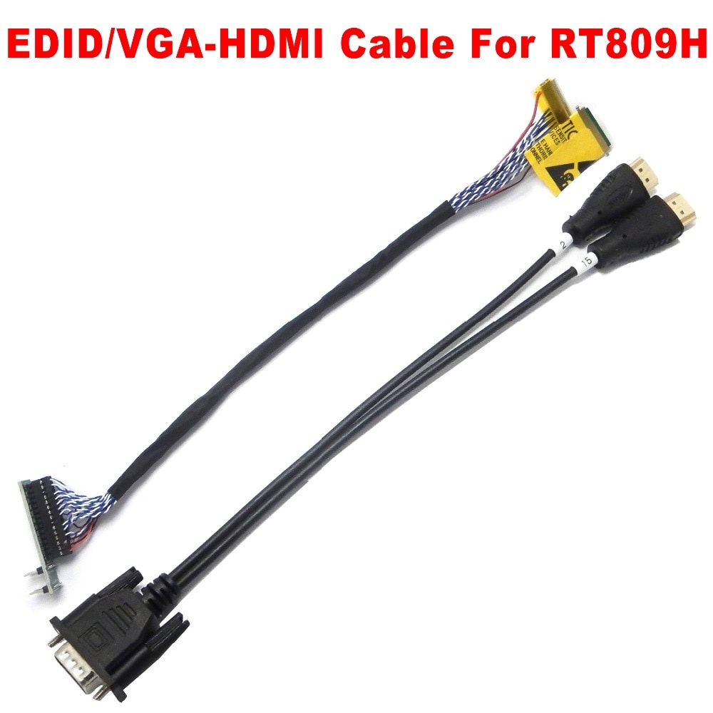 68d EDID Cable/VGA To cable For RT809H Programmer Solve