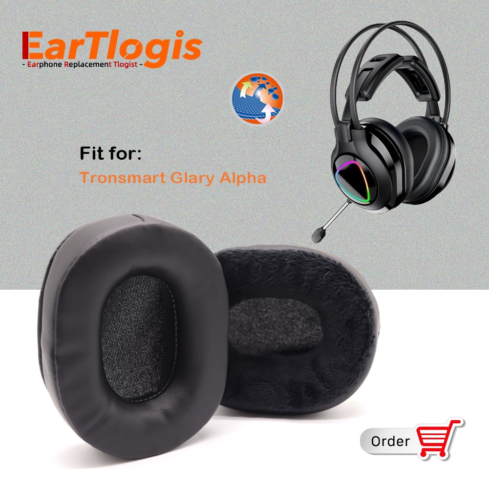 64M EarTlogis Replacement Ear Pads for Tronsmart Glary Alpha Gaming
