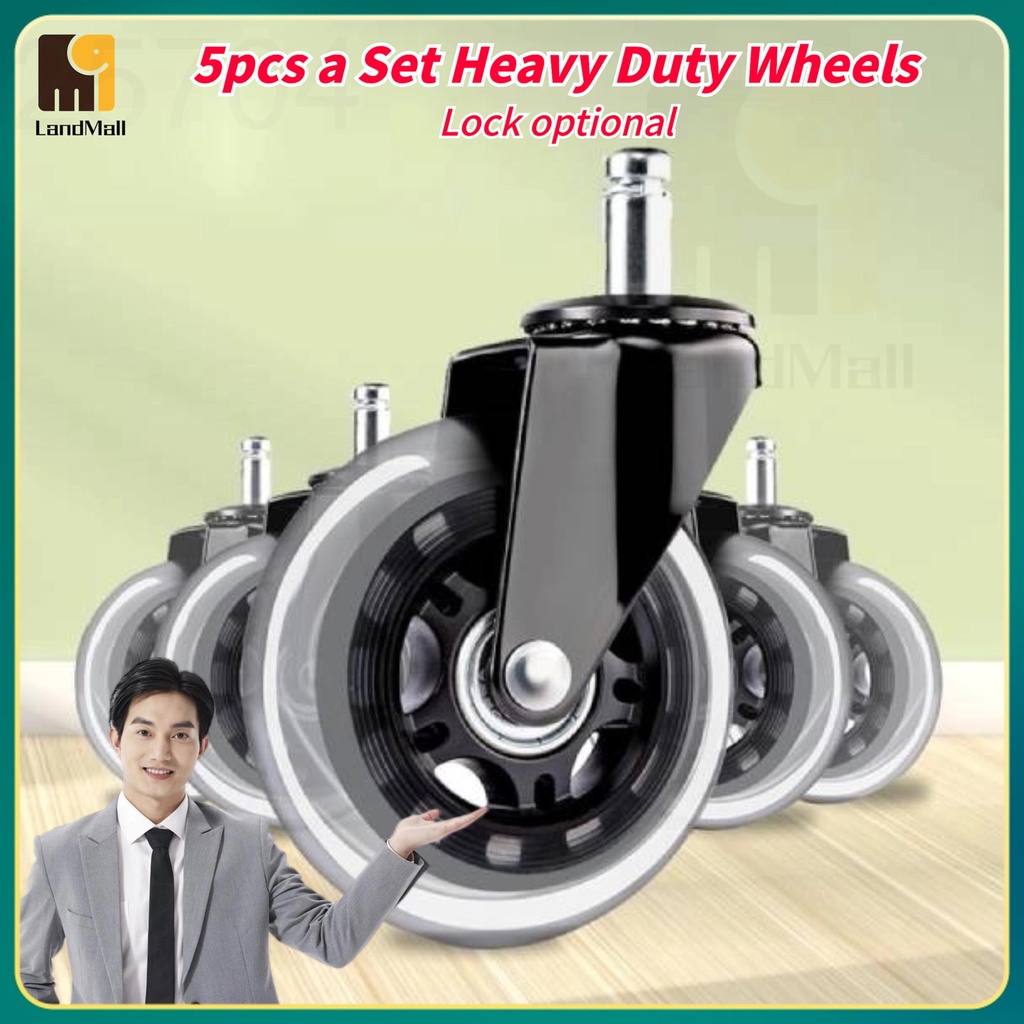 S709 Universal Chair Wheels Heavy Duty 5 Pcs Swivel Chair Wheel Caster