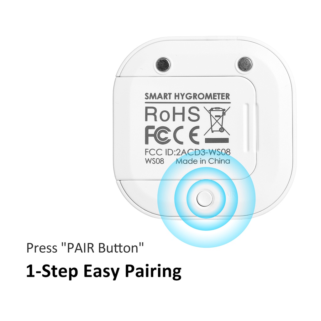 Digital Thermometer Hygrometer for iOS/Android Smart Humidity